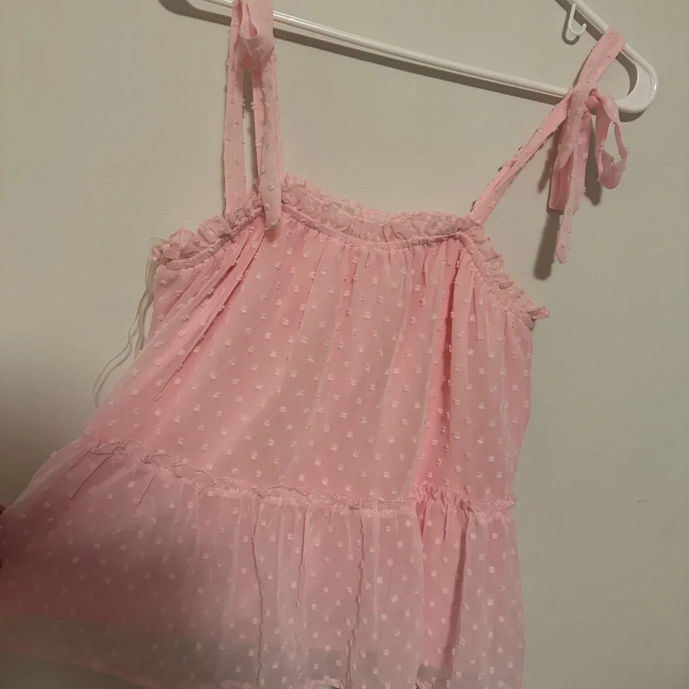 Pink Ruffled Top - Picture 2 of 7